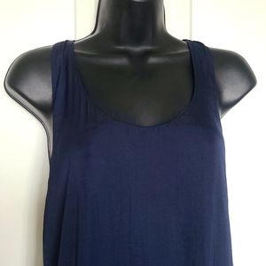 Trouve • Twist-Back Dress Navy Blue XS